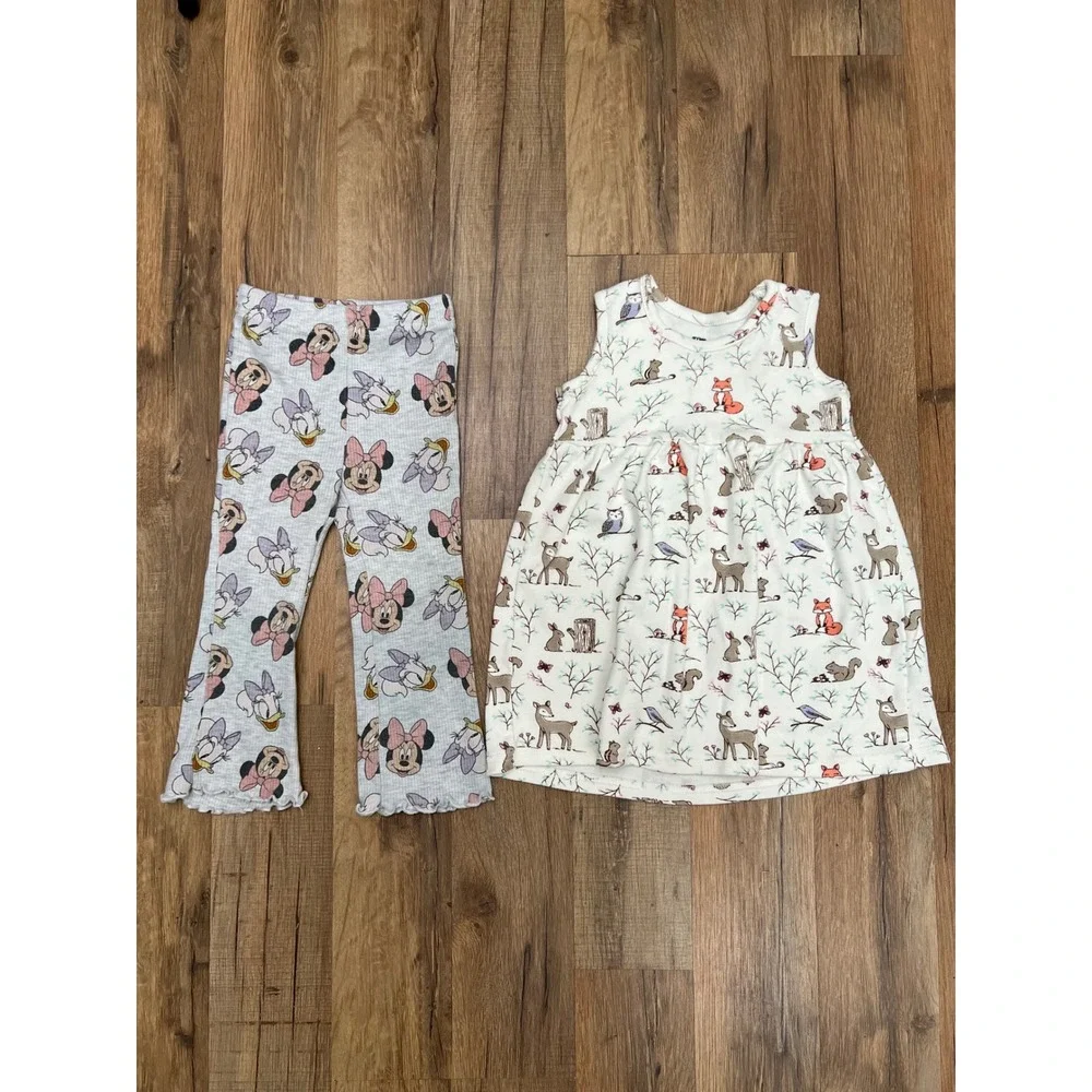 5 Pc Toddler Girl Bundle 18M–2T‎ | Carter's, Disney, Ruffle Butts | 100% Cotton
